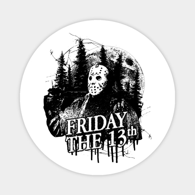 Full Moon Friday The 13th Magnet by CatharsisApparel